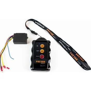 Příslušenství pro přívěs Univerzální dálkové ovládání navijáku, nebo hydrauliky, 12/24V, Presko