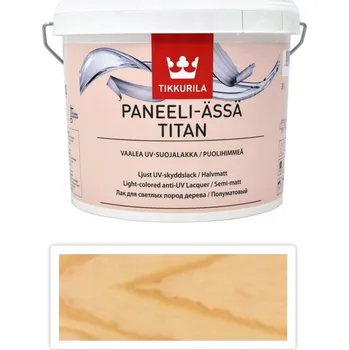 Lak na dřevo TIKKURILA Panel Ace Titan - akrylový lak s UV ochranou do interiéru 3 l Přírodní - Barva na dřevo do interiéru