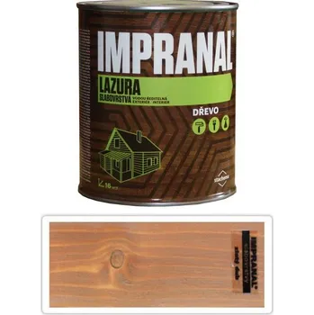 barva a nátěr na dřevo Impranal Lazura Slabovrstvá 0,75l Zlatý dub - Venkovní barva na dřevo