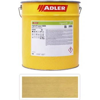 Lak na dřevo ADLER Lignovit Lasur - vodou ředitelná lazura na dřevo v exteriéru 18 l Sandbeige 5315 - Venkovní barva na dřevo