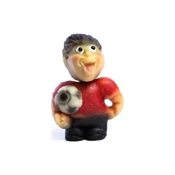 Jedlá dekorace na dort Marcipánová modelovaná postavička - Fotbalista