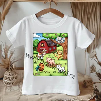 Chlapecké tričko Trička s potiskem Tričko s potiskem, dětské, FARMA, 1 ks zvolte VELIKOST trička ZDE:: 9/10 let Beagle