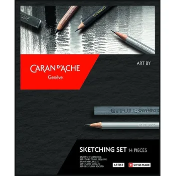 Pastelka Výtvarné potřeby CARAN D'ACHE grafitová sada Art by 14 ks