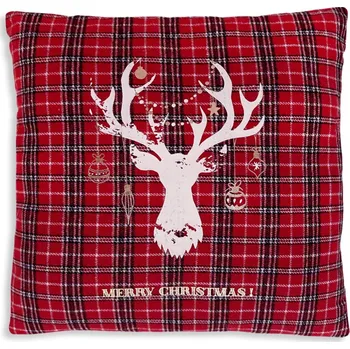 Dekorativní polštářek Vánoční dekorační polštář Best Time 45x45 cm, paroží
