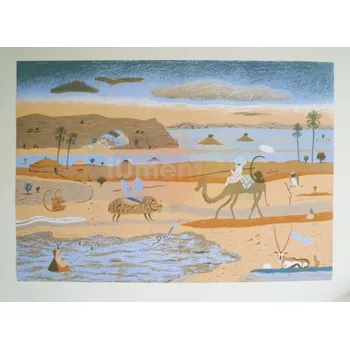 Umění Alžběta Skálová : Duel na poušti (čtyřbarevný sítotisk) - Milan Cais