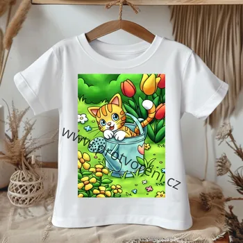 Dětská móda Trička s potiskem Tričko s potiskem, dětské, KOČIČKA A KONEV, 1 ks Velikost: 5/6 let Beagle