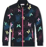 DÍVČÍ MIKINY S MOTÝLKY GM9770 Velikost: 98, Barva: Modrá