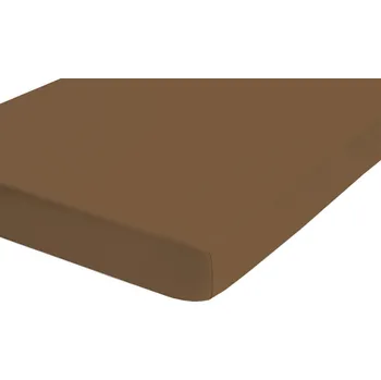 Prostěradlo Napínací prostěradlo Jersey Castell 140x200 cm, hnědé