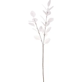 umělá květina Umělá květina Vánoční větev eukalyptus 73 cm, bílá