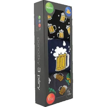 Pánská móda DEBOX barevné vánoční ponožky Lonka - PŮLLITR