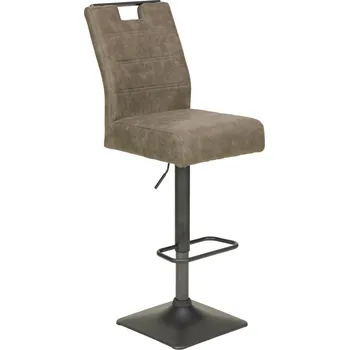 Barová židle Barová židle Jill, šedo-hnědá látka