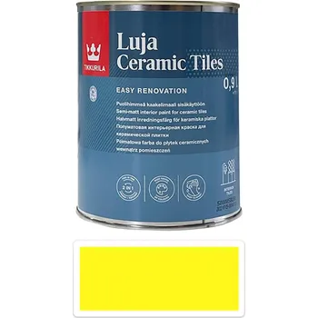 barva na zeď TIKKURILA Luja Ceramic Tiles - barva na keramické obklady 0.9 l Schwefelgelb / Sírově žlutá RAL 1016 - Barva na beton, kámen a další materiál