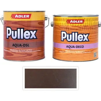 Lak na dřevo ADLER Sada - renovace dřevěných oken SLAVONA 2.5 l Chocolate - Venkovní barva na dřevo