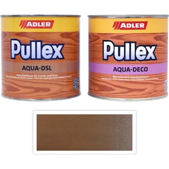 Lak na dřevo ADLER Sada - renovace dřevěných oken SLAVONA 0.75 l Olive - Venkovní barva na dřevo