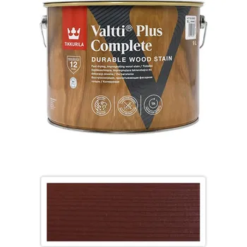 Lak na dřevo TIKKURILA Valtti Plus Complete - matná tenkovrstvá lazura 9 l Orava 5057 - Venkovní barva na dřevo