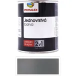 PRIMALEX 2v1 - syntetická antikorozní barva na kov 0.75 l Šedá - Barva na kov