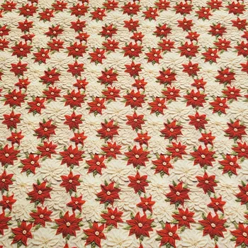 BYTEMA Bavlněná látka VÁNOČNÍ HVĚZDY MINI šíře 150 cm