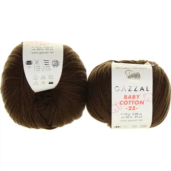 Příze Gazzal Baby Cotton 25 3436 čokoládová