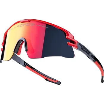 Sluneční brýle Cyklistické brýle FORCE AMBIENT červeno-šedé, červená zrc. skla barva: červená, velikost: UNI