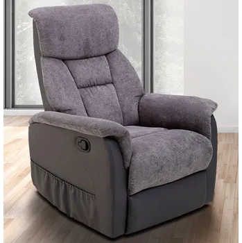 Křeslo Polohovatelné TV křeslo Efem, šedé