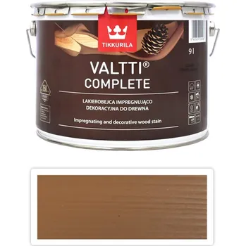 Lak na dřevo TIKKURILA Valtti Complete - tenkovrstvá lazura 9 l Pihka 5051 - Venkovní barva na dřevo