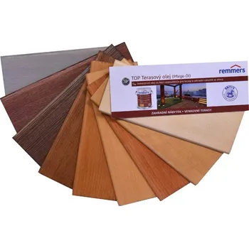 barva a nátěr na dřevo REMMERS Vzorník TOP terasový olej - vějíř - Příslušenství