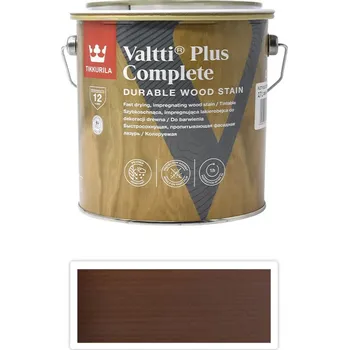barva a nátěr na dřevo TIKKURILA Valtti Plus Complete - matná tenkovrstvá lazura 2.7 l Tatti 5071 - Venkovní barva na dřevo