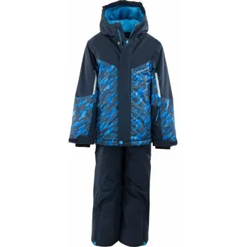 Set dětského termoprádla Dětský lyžařský set ALPINE PRO PERGO 116/122 Tmavě modrá, Modrá