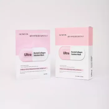 Pleťová maska GLAMFOX Ultra Revital Collagen Solution Mask