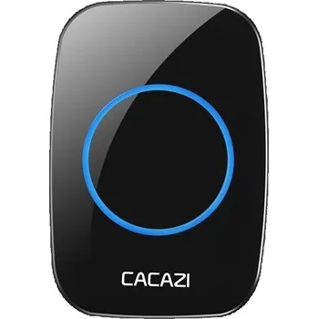 Domovní zvonek Zvonek CACAZI A10 bezdrátový 1x přídavný přijímač - černý