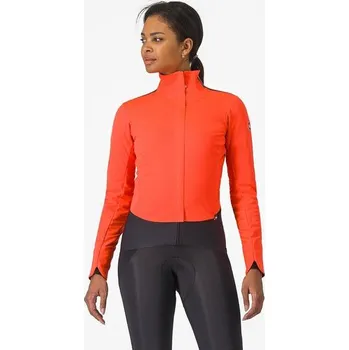 Cyklistická bunda CASTELLI dámská bunda Alpha Doppio Ros W, brilliant pink/dark gray-dark gray L