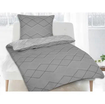 Povlečení Povlečení Henrike, šedá bavlna