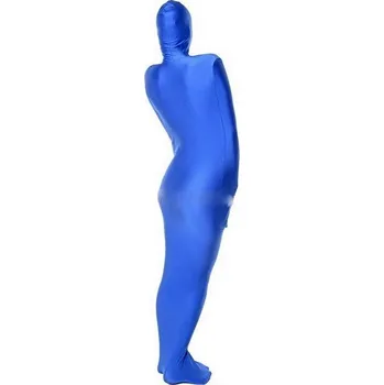 Erotický vak, spací pytel, bodysuit mumie, s dvoucestným zipem L Modrá