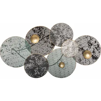 Atmosphera Kovová nástěnná dekorace lilie 90x50 cm