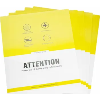 Potravinová fólie Hurtel 20 ks Samoregenerační hydrogelová fólie na tablet pro řezání plotrem (29 cm x 22,5 cm)