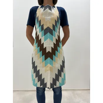 Kuchyňská zástěra B.E.S. - Petrovice, s.r.o. Kuchyňská zástěra - vzor Diagram v krepu