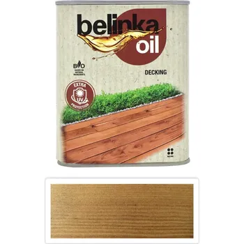barva a nátěr na dřevo BELINKA Oil Decking - terasový olej 0.75 l Ořech 202 - Venkovní barva na dřevo