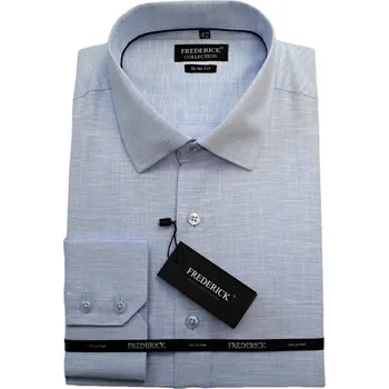 Pánská košile Pánská košile s dlouhým rukávem - střih SLIM - vzor F831 - 44