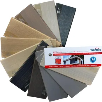 Lak na dřevo REMMERS Vzorník HK Lazura Grey Protect - vějíř - Příslušenství