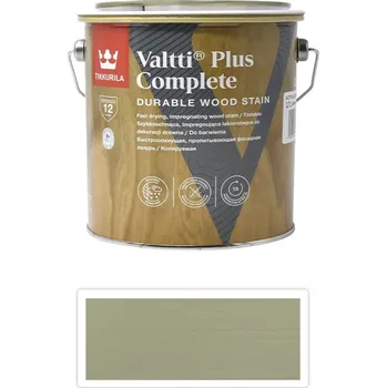 barva a nátěr na dřevo TIKKURILA Valtti Plus Complete - matná tenkovrstvá lazura 2.7 l Kaisla 5061 - Venkovní barva na dřevo