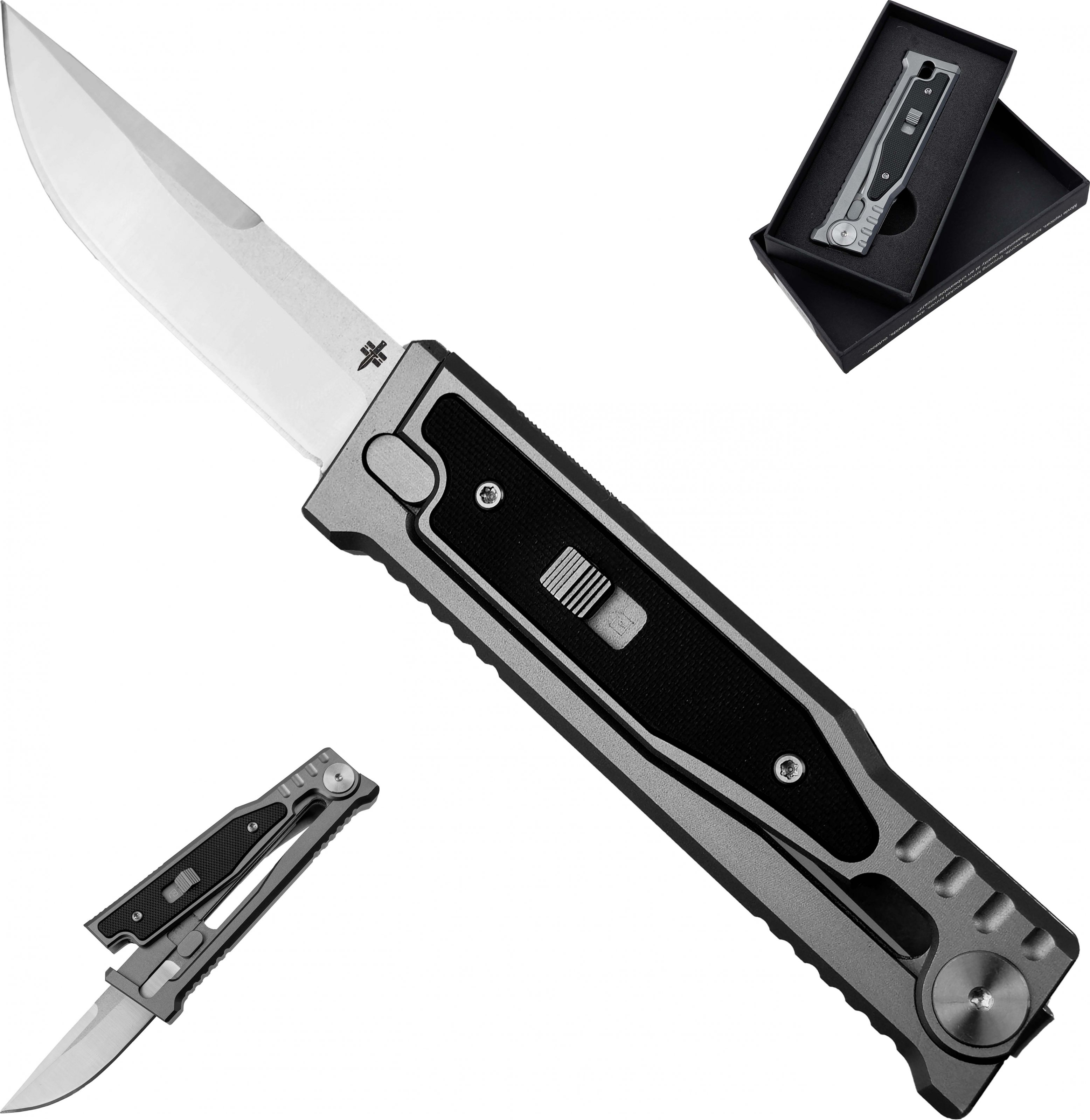 CHZ Gravitační nůž "GRAVITY KNIFE D2 ARGENT"