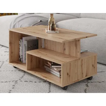 Konferenční stolek Konferenční stolek na kolečkách Astor, dub artisan