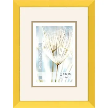 Rám na obraz Fotorámeček Giulia 13x18 cm, žlutý