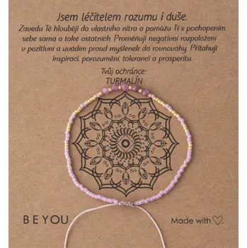 Náramek Dárková karta Turmalín a náramek s minerály