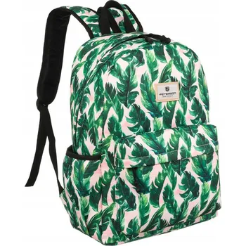 Městský batoh Velký, prostorný dámský batoh s prostorem pro notebook Barva: vícebarevný || světle zelená