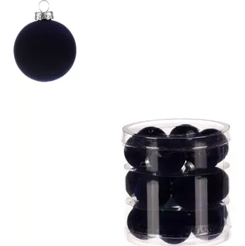 Vánoční dekorace Sametové ozdoby, pr. 4 cm (18 ks) VAK132 BLUE - SLEVA 3% s kodem radost25