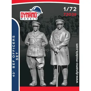 Plastikový model Dynamo models 1/72 40’ BEF Officer Set