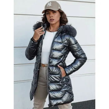 Dámská parka Dámská zimní bunda prošívaná SHINE TY4564 Barva: Světle Šedá, Velikost: L