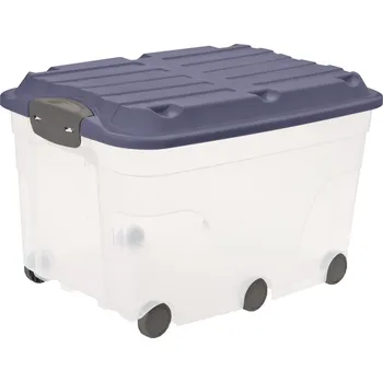 úložný prostor na hračky Úložný box Rotho Roller 57L - modrý