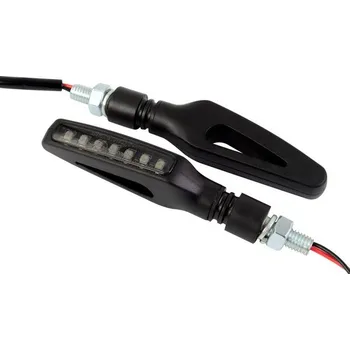 Osvětlení pro motocykl Bike It sekvenční LED blinkry Pulsar s černým tělem